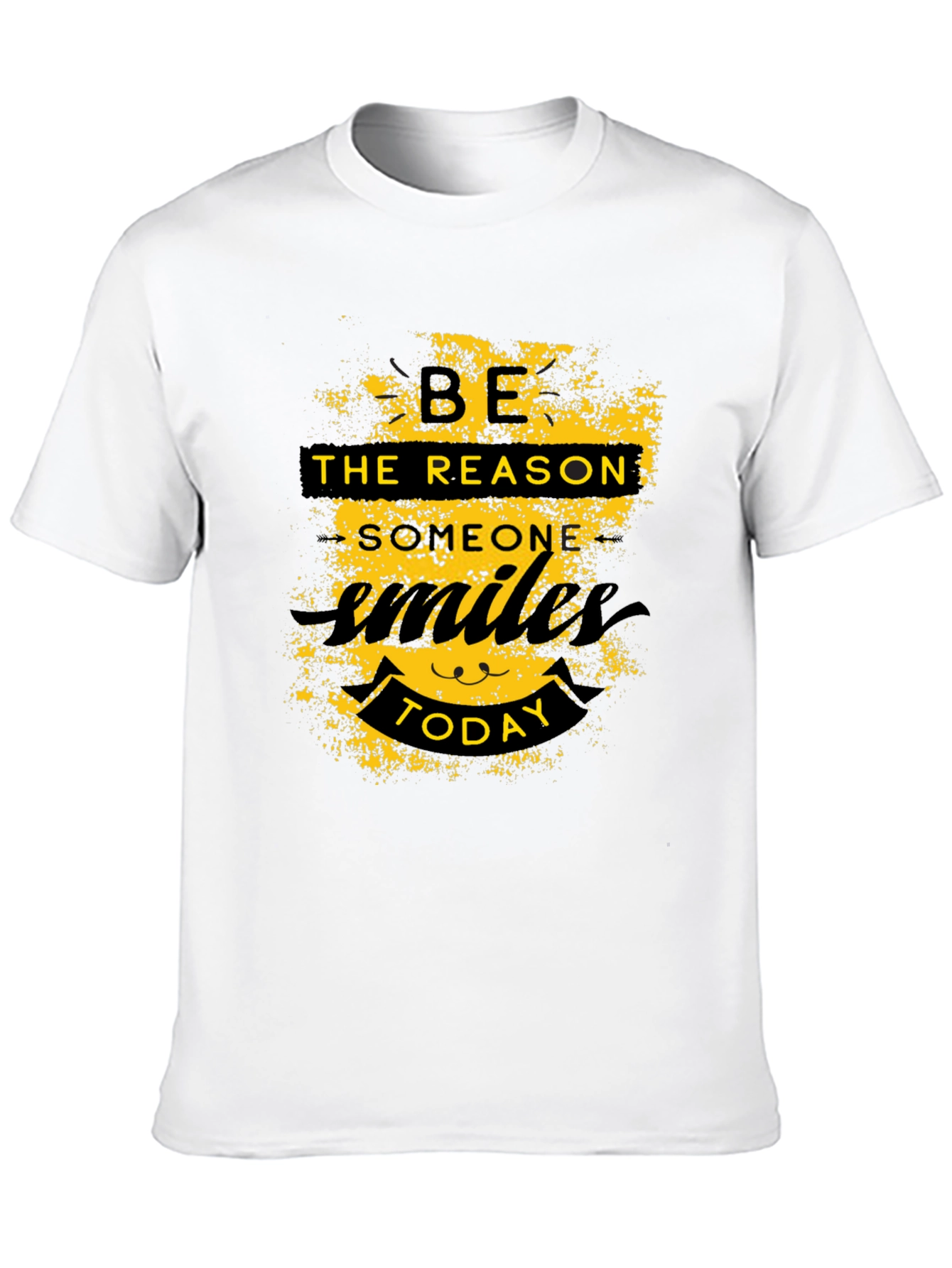 Be the Reason Smile Today Black Graphic T-Shirt
