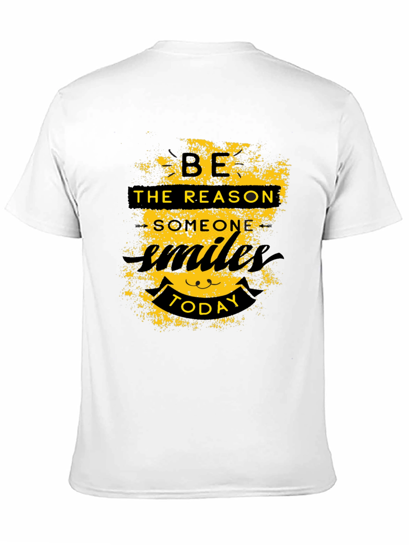 Be the Reason Smile Today Black Graphic T-Shirt