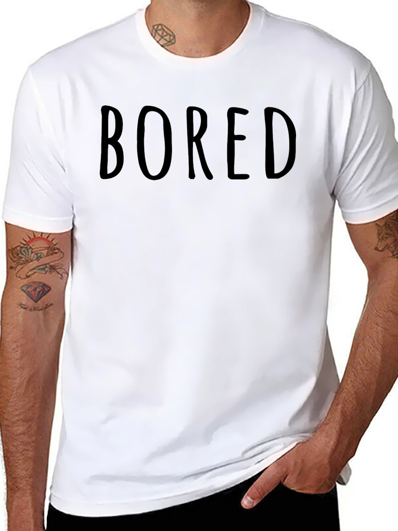 Bored Graphic T-Shirt - Casual Style