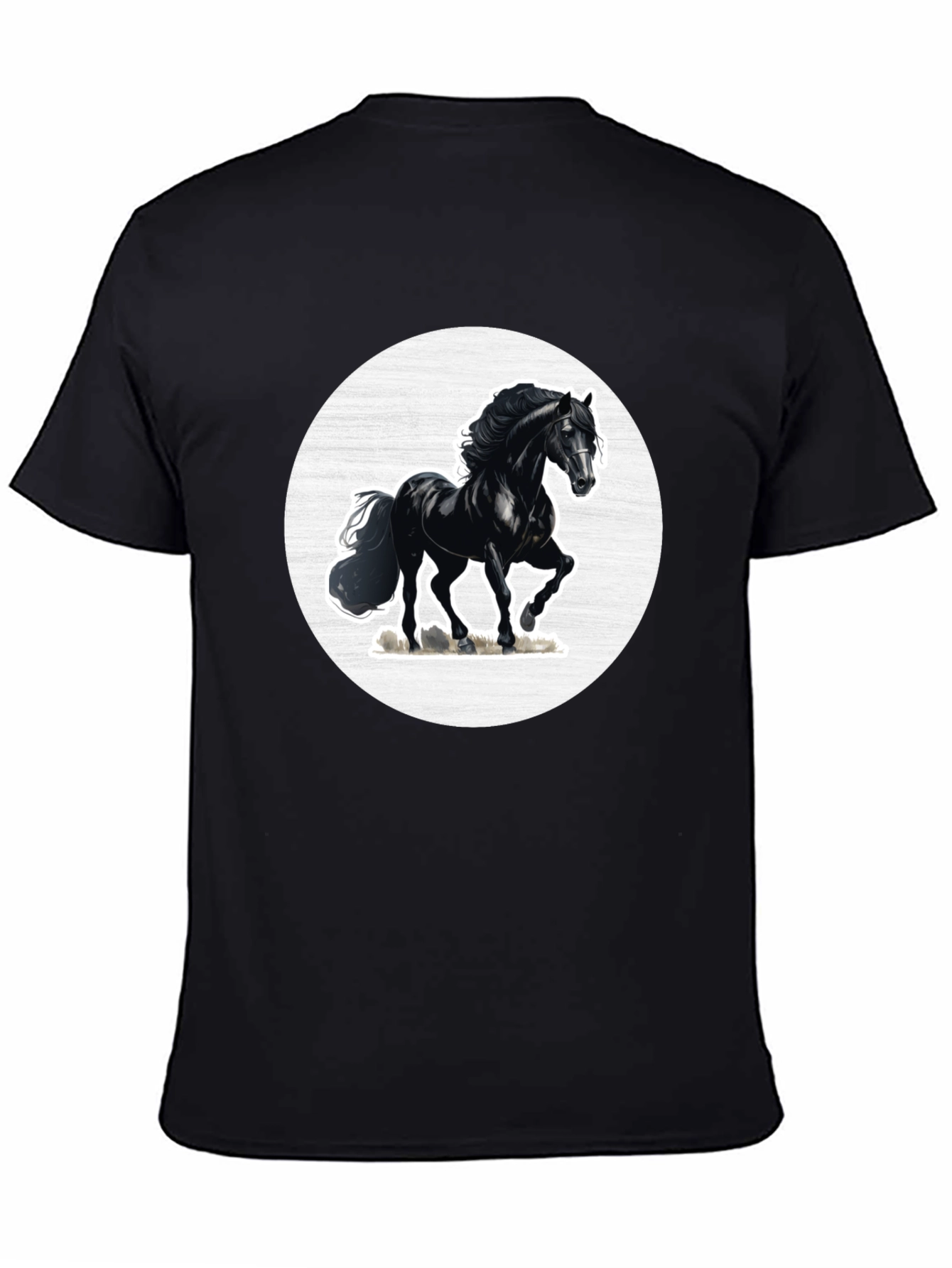 Black Horse Graphic Tee - Mens Short Sleeve