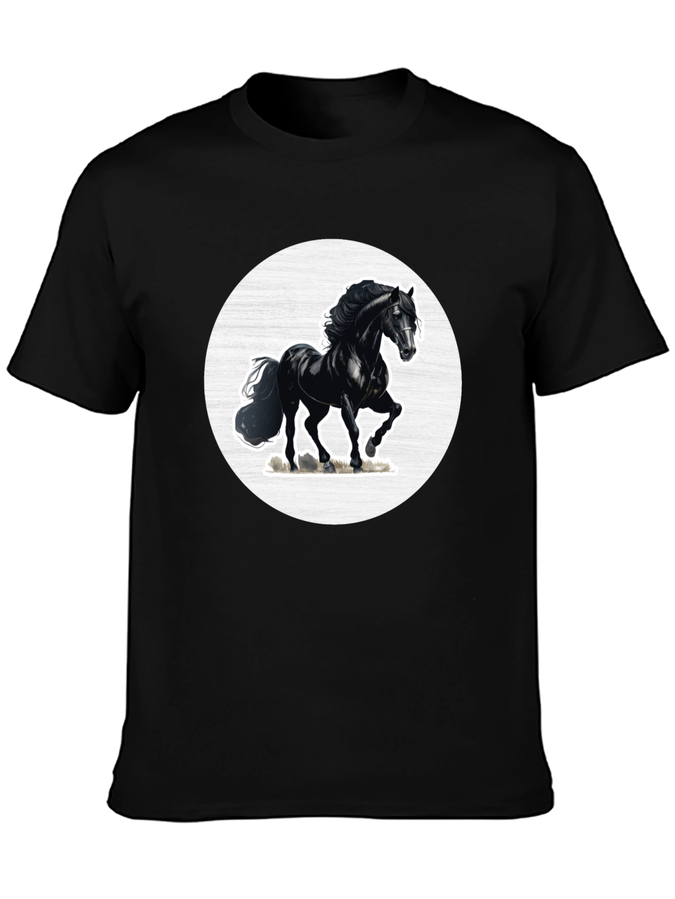 Black Horse Graphic Tee - Mens Short Sleeve
