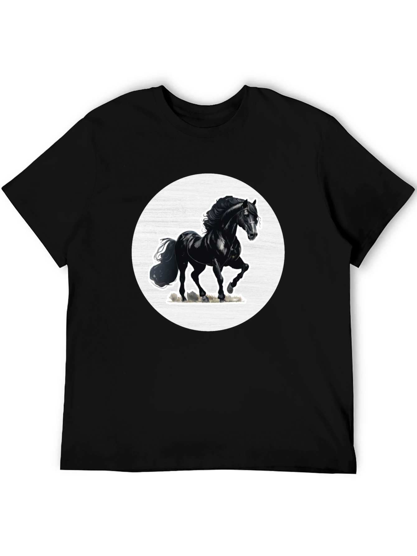 Black Horse Graphic Tee - Mens Short Sleeve
