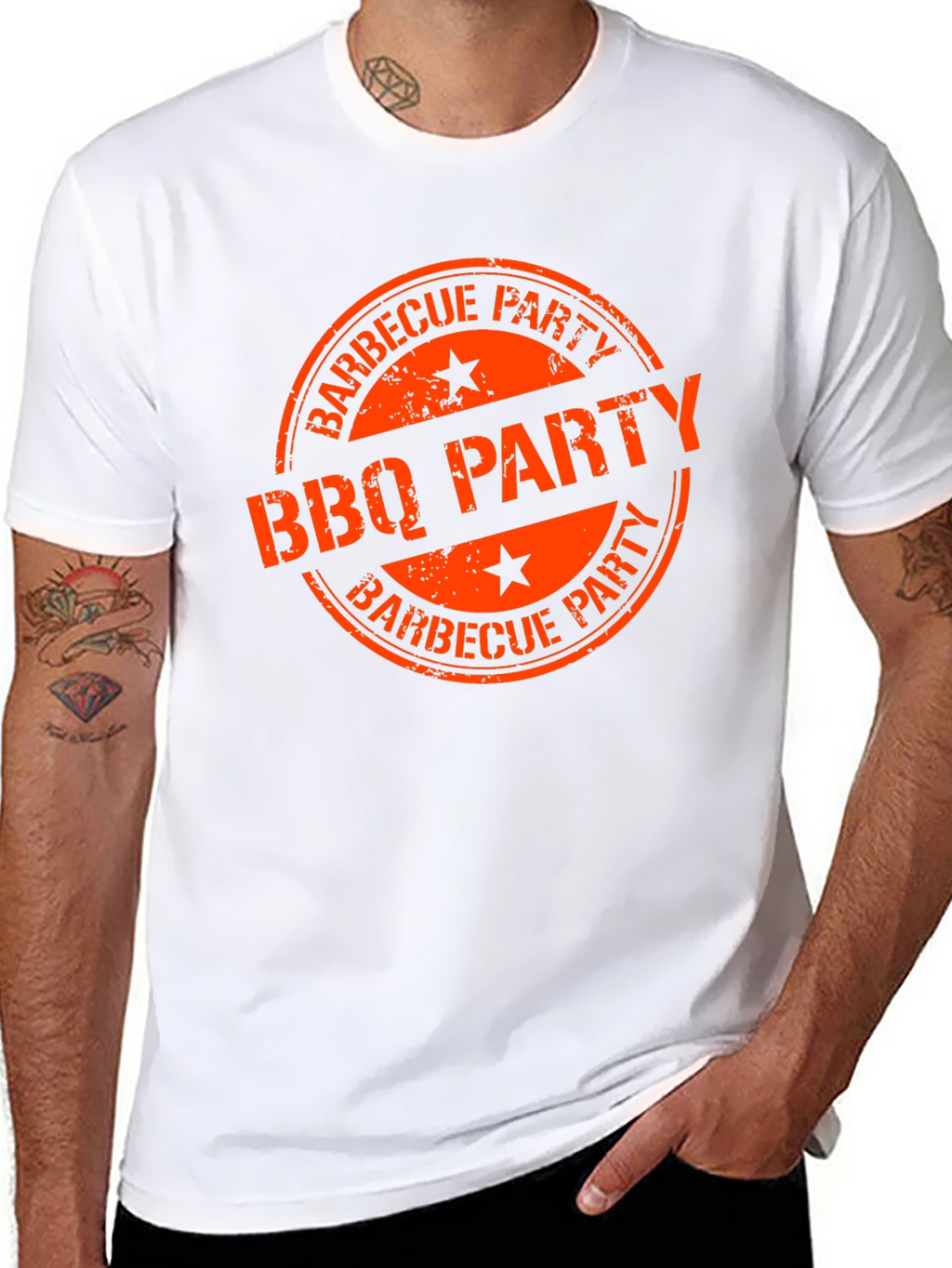 BBQ Party Graphic Tee - Black