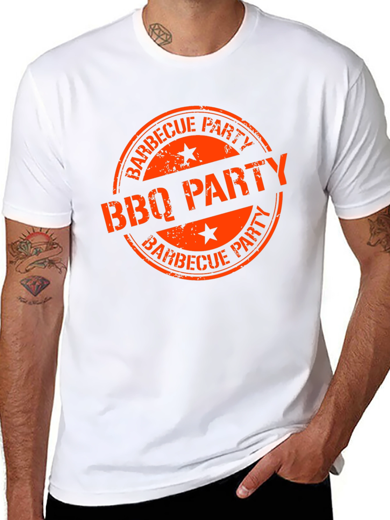 BBQ Party Graphic Tee - Black