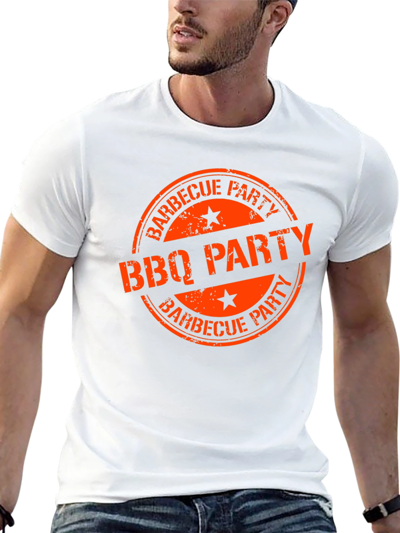BBQ Party Graphic Tee - Black
