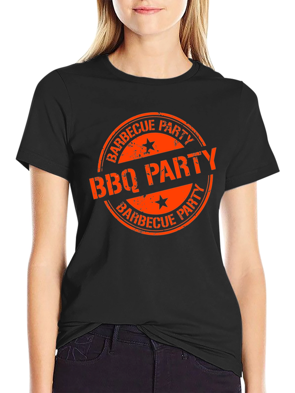 BBQ Party Graphic Tee - Black