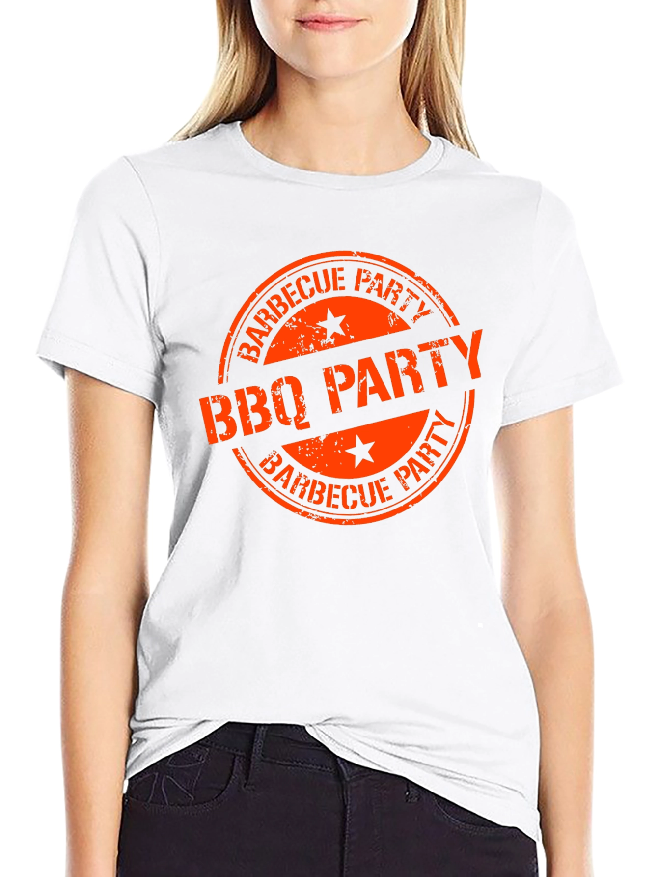 BBQ Party Graphic Tee - Black