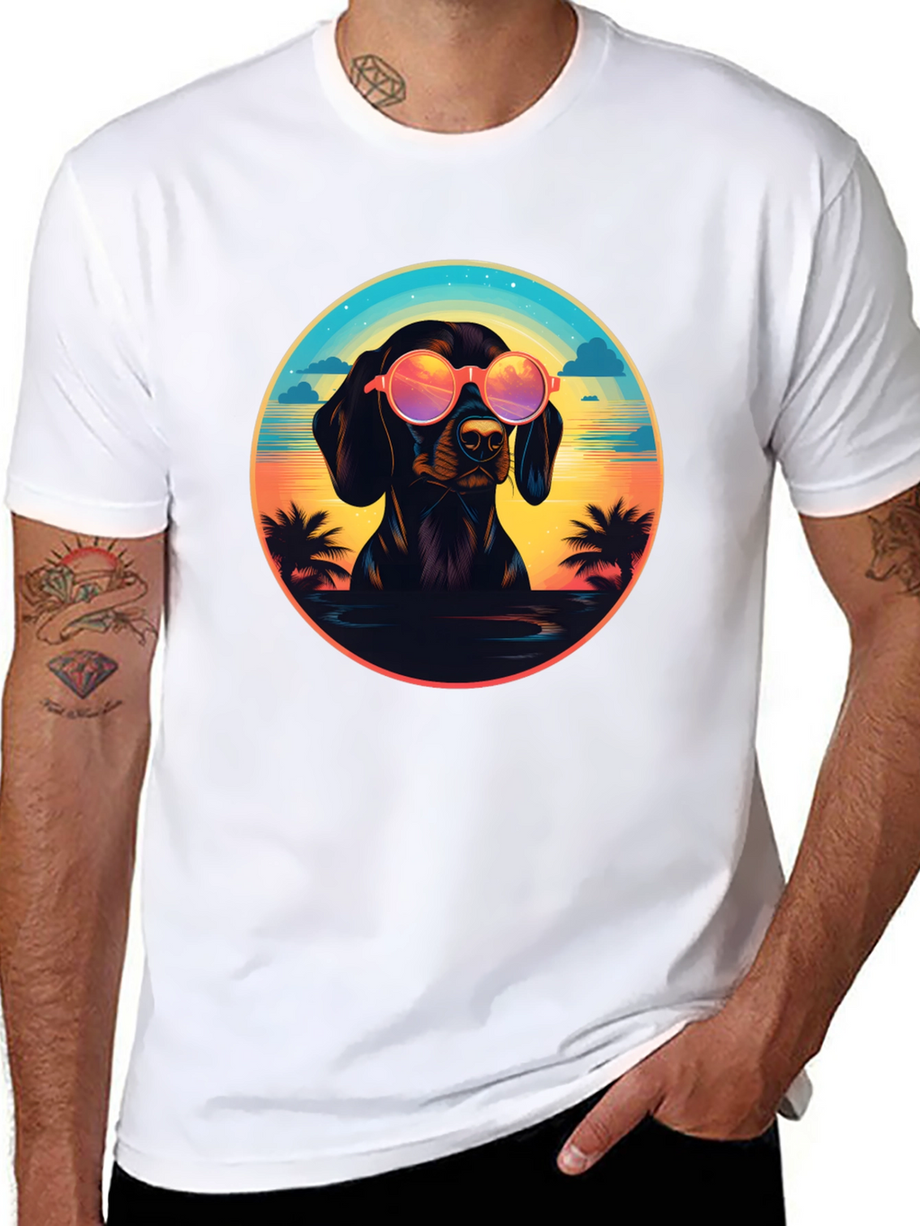 Dachshund Beach Vibe T-Shirt