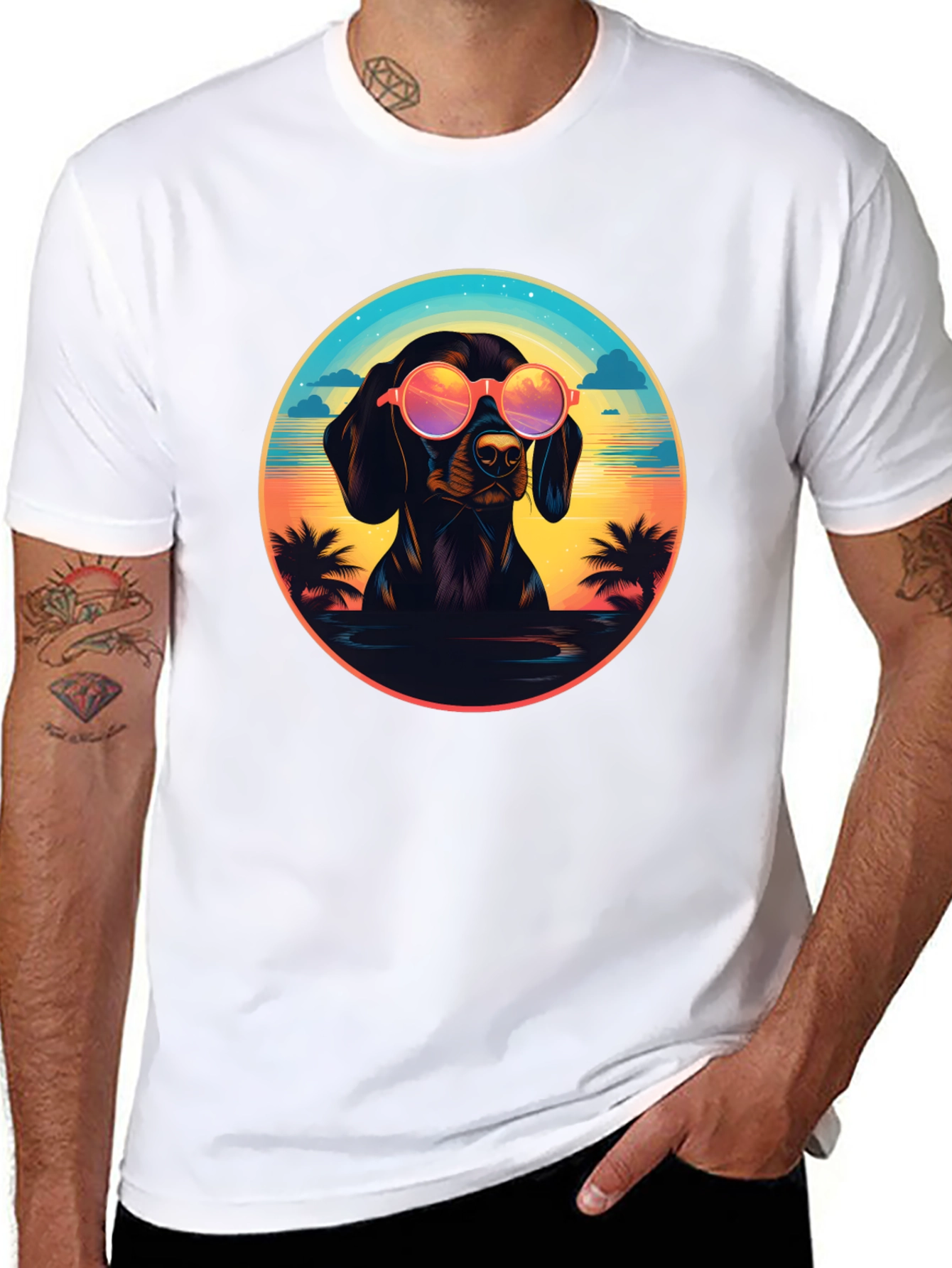 Dachshund Beach Vibe T-Shirt