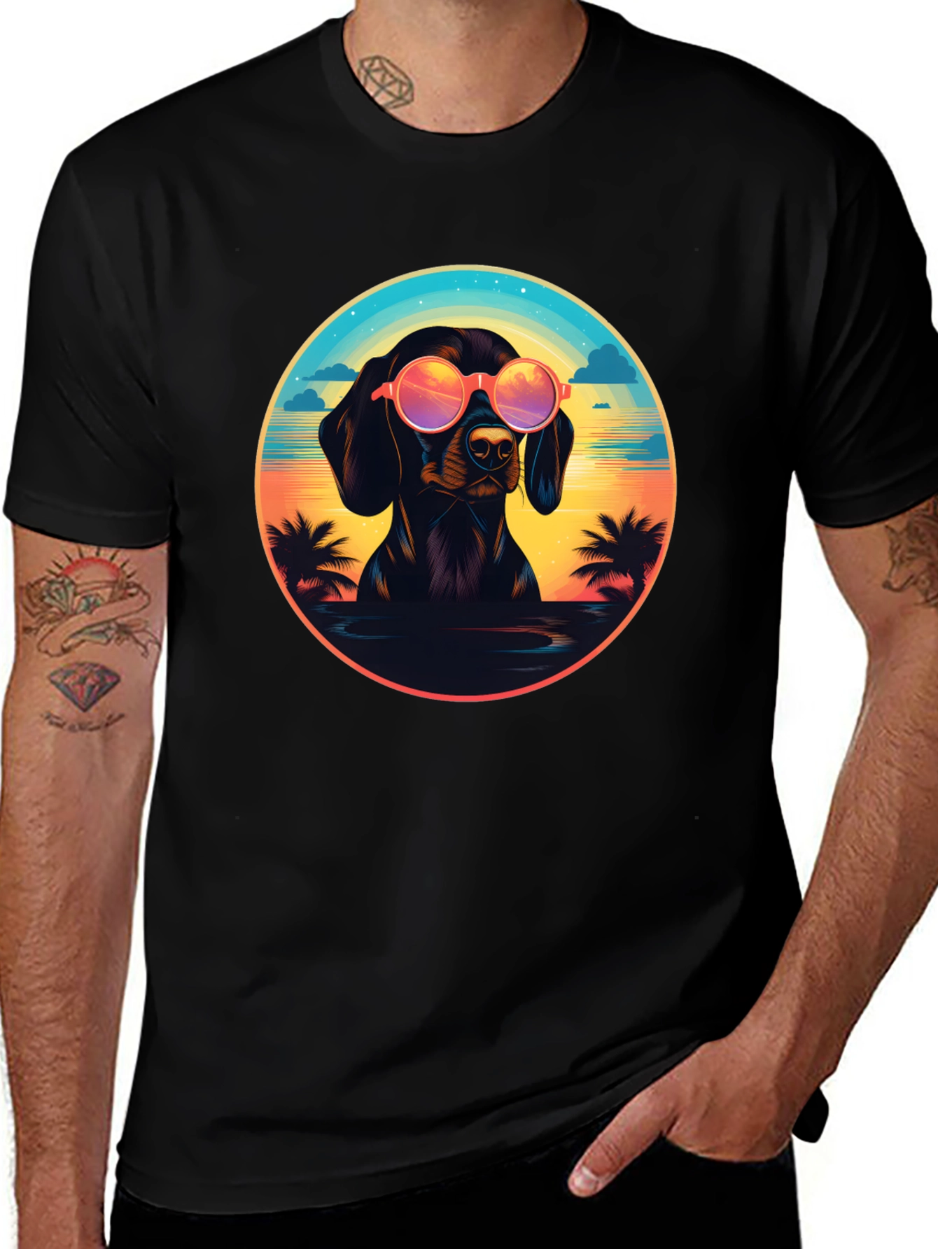 Dachshund Beach Vibe T-Shirt
