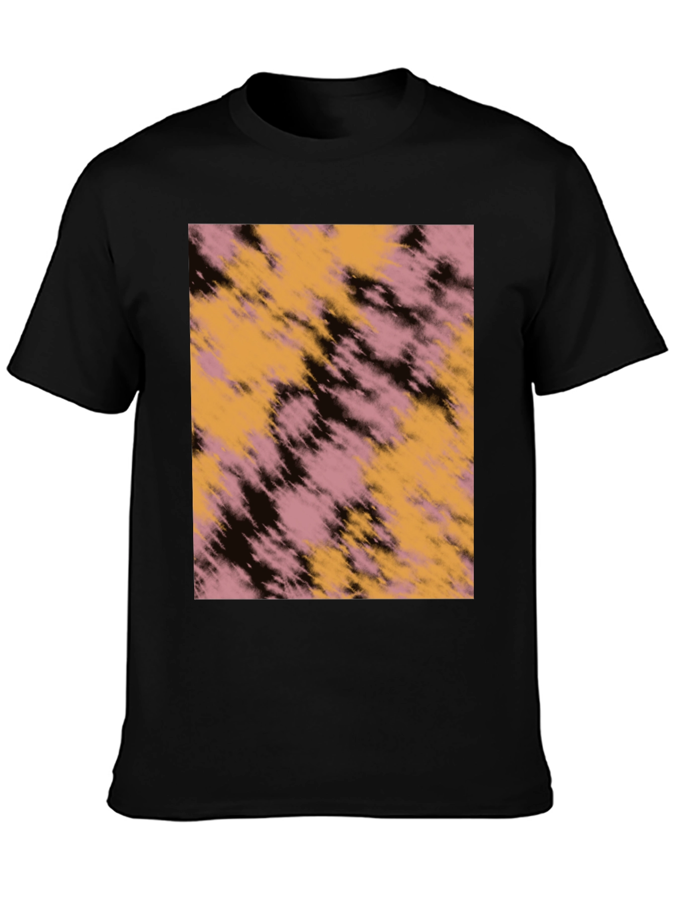 Abstract Graphic Print Black Casual T-Shirt