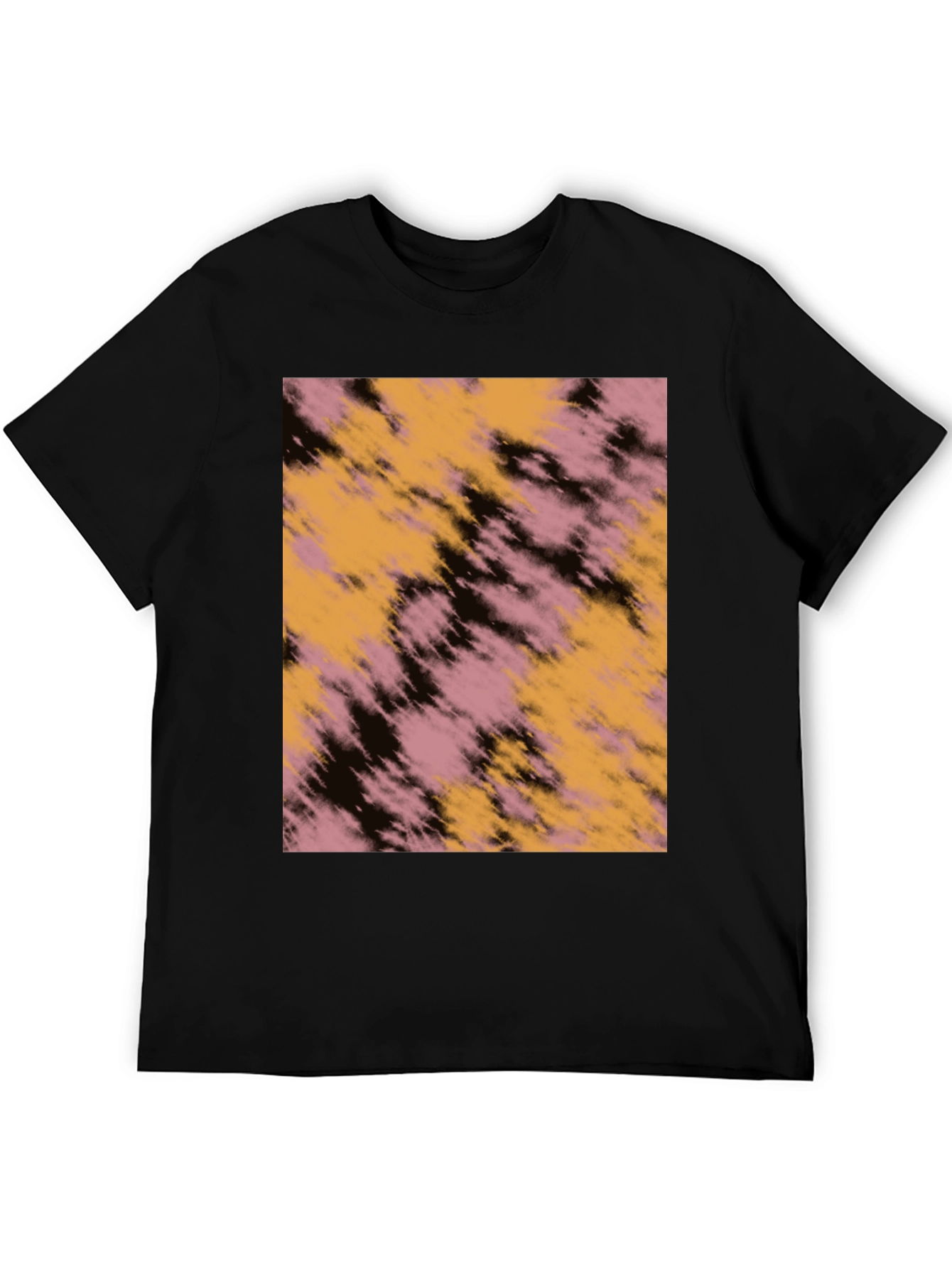 Abstract Graphic Print Black Casual T-Shirt