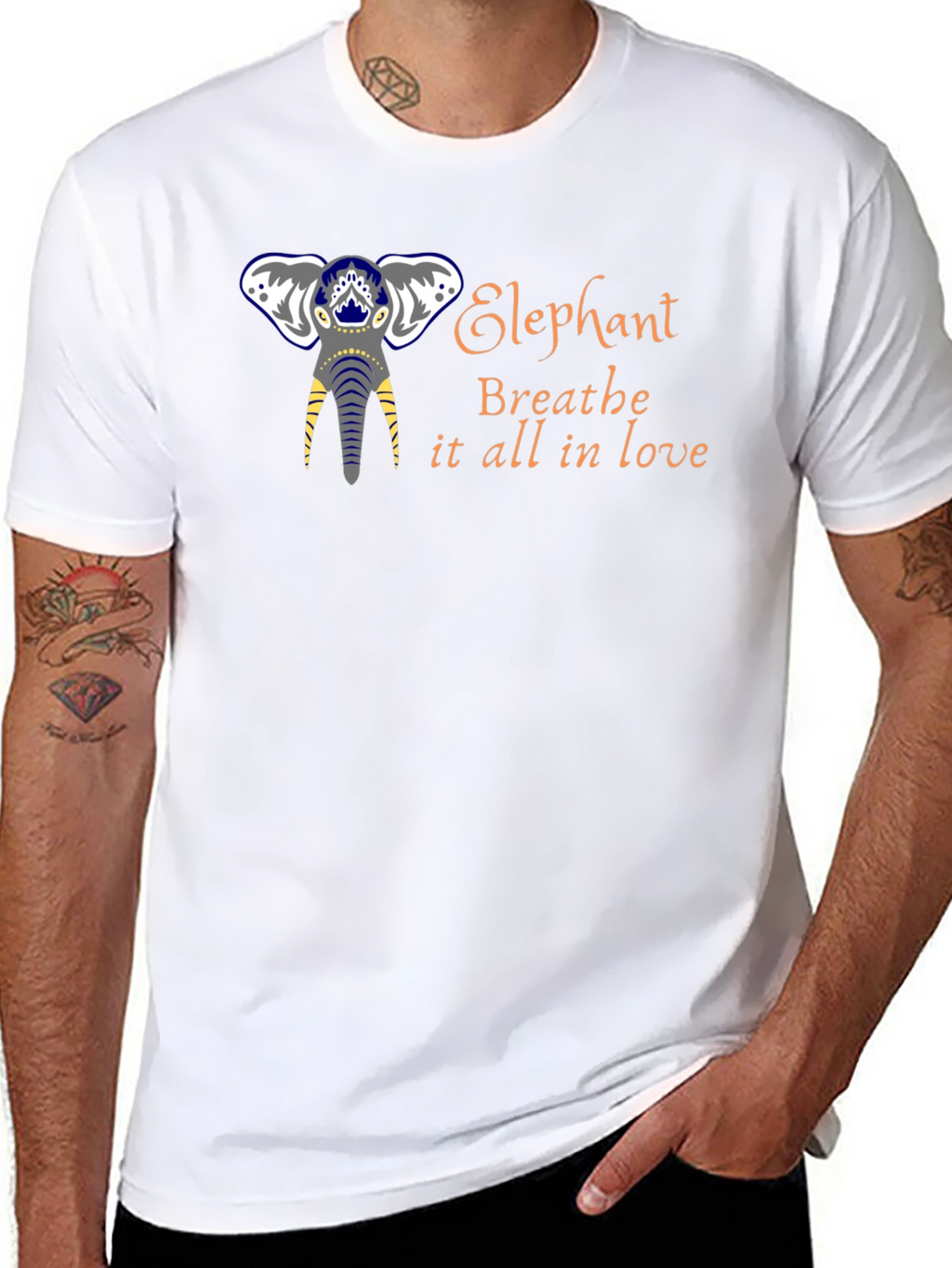Elephant Breathe Love Graphic Tee