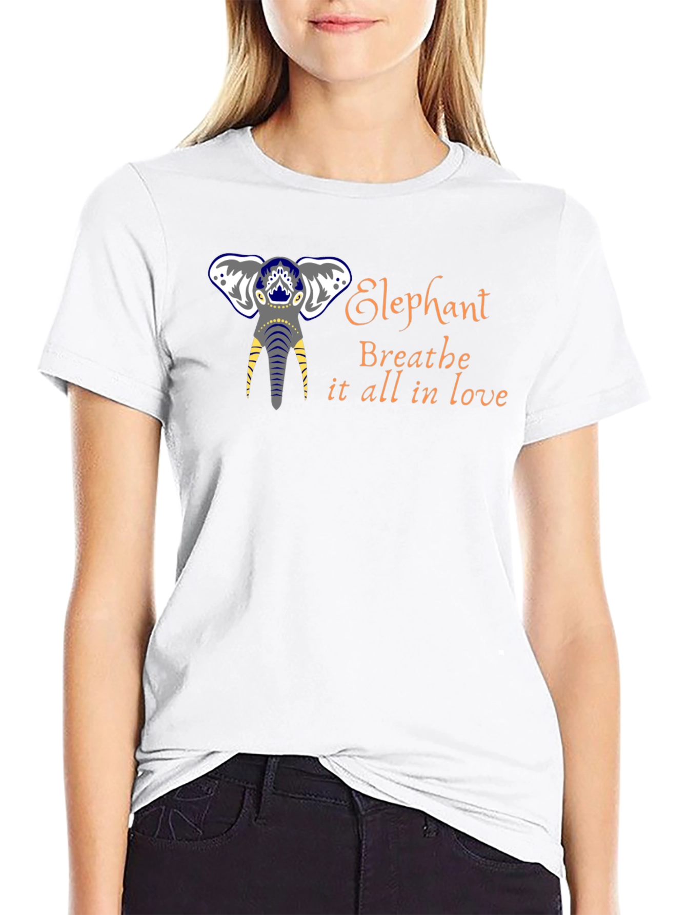 Elephant Breathe Love Graphic Tee