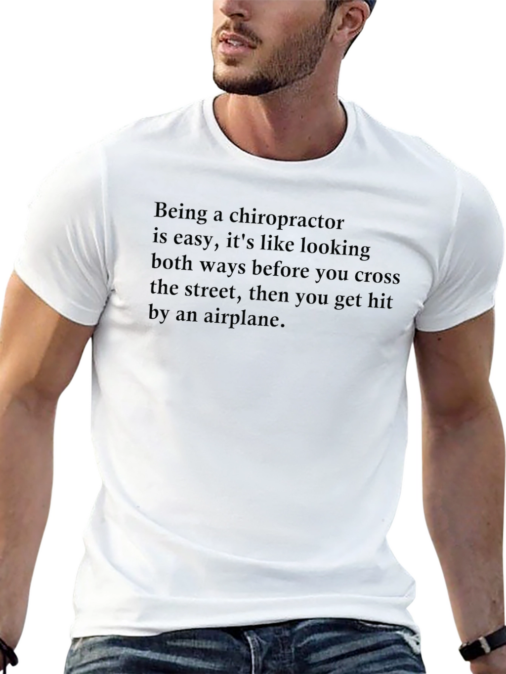 Chiropractor Easy Job Funny T-Shirt