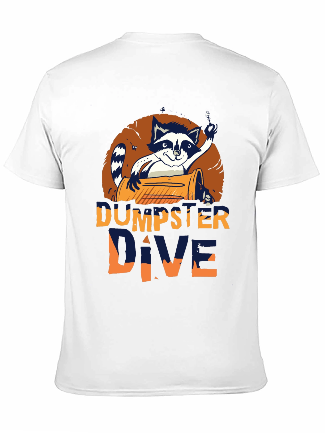 Dumpster Dive Raccoon Graphic T-Shirt - Mens Black Tee