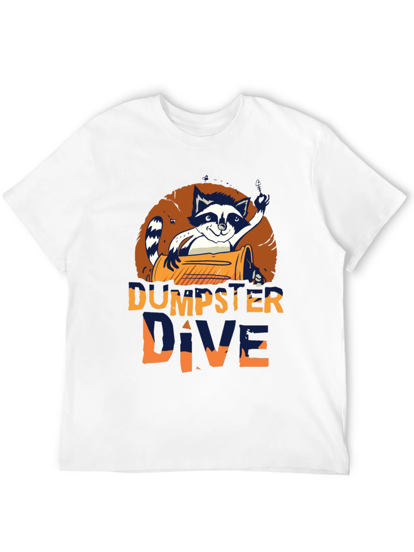 Dumpster Dive Raccoon Graphic T-Shirt - Mens Black Tee