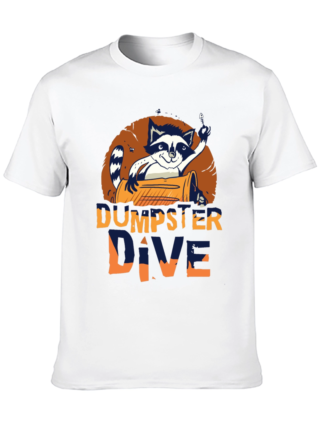 Dumpster Dive Raccoon Graphic T-Shirt - Mens Black Tee