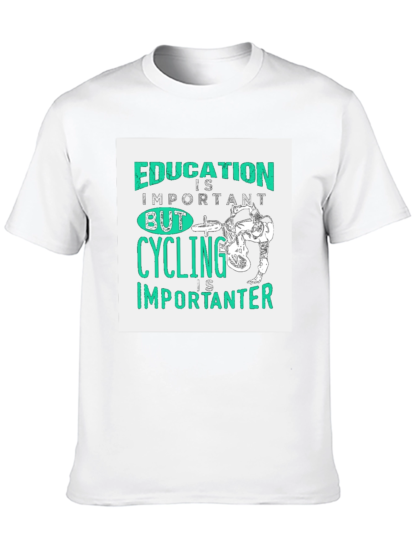 Education Important Cycling Importanter Graphic Tee