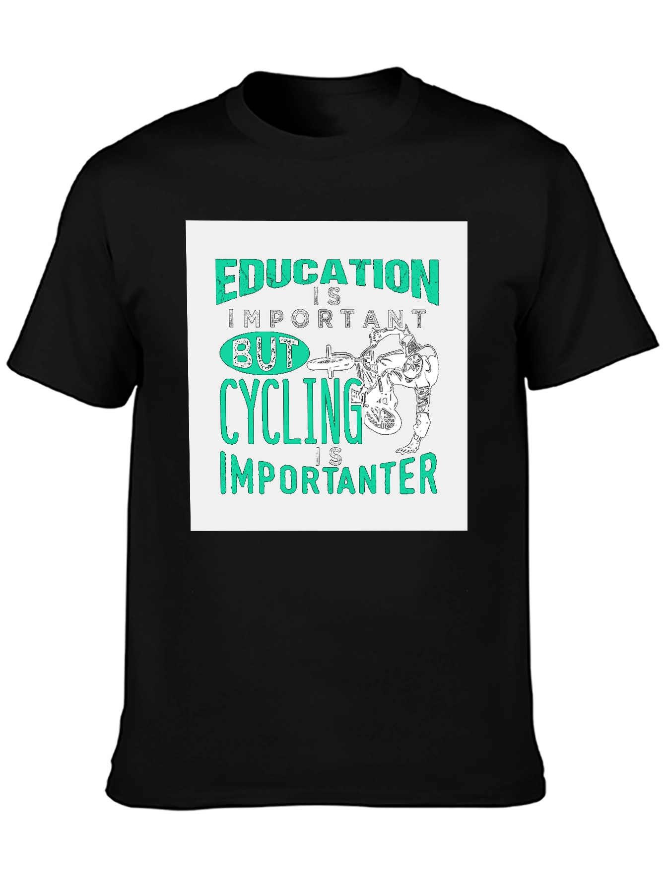 Education Important Cycling Importanter Graphic Tee