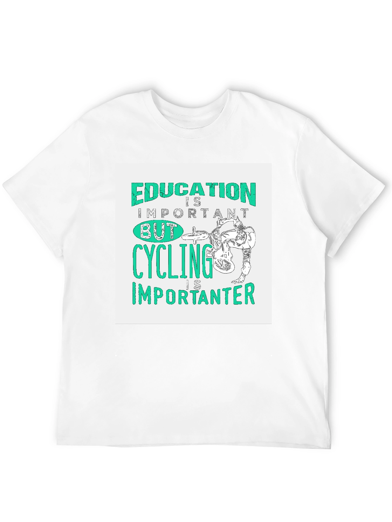 Education Important Cycling Importanter Graphic Tee