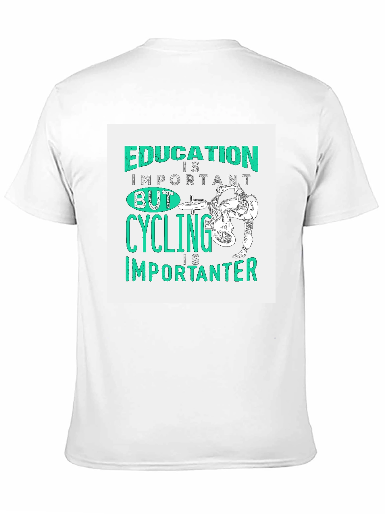 Education Important Cycling Importanter Graphic Tee