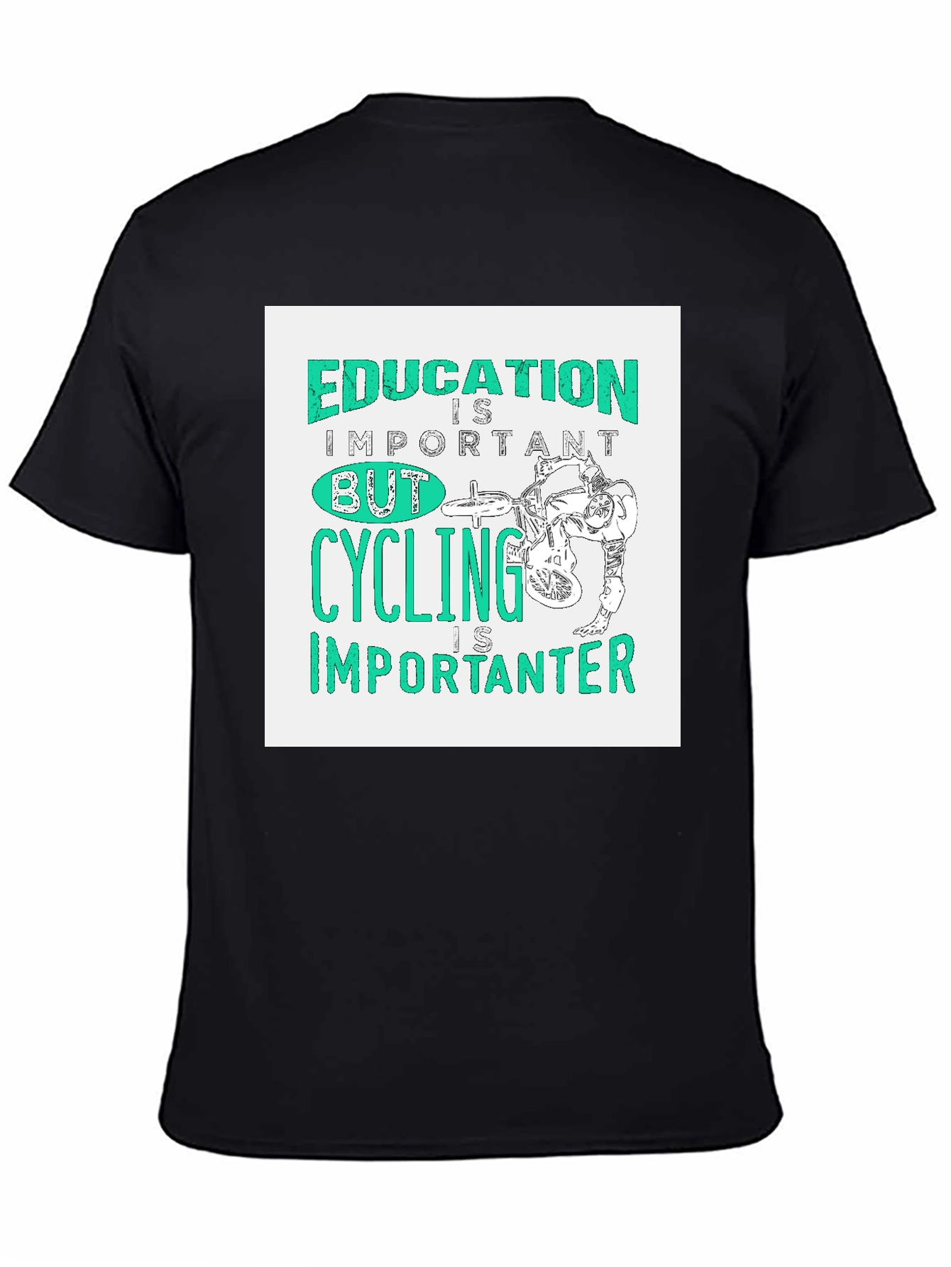 Education Important Cycling Importanter Graphic Tee