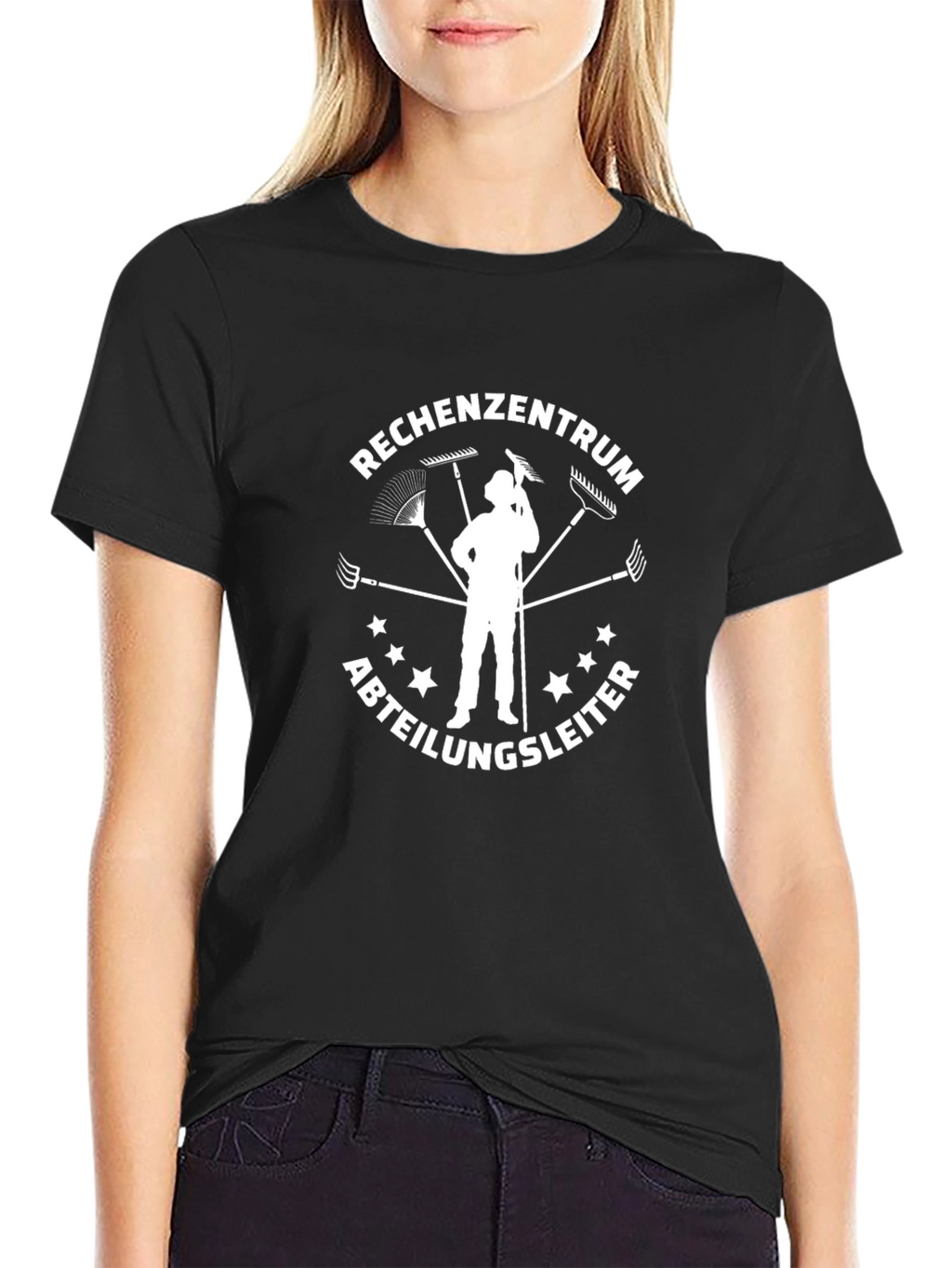 Funny Rechenzentrum Abteilungsleiter Black T-Shirt