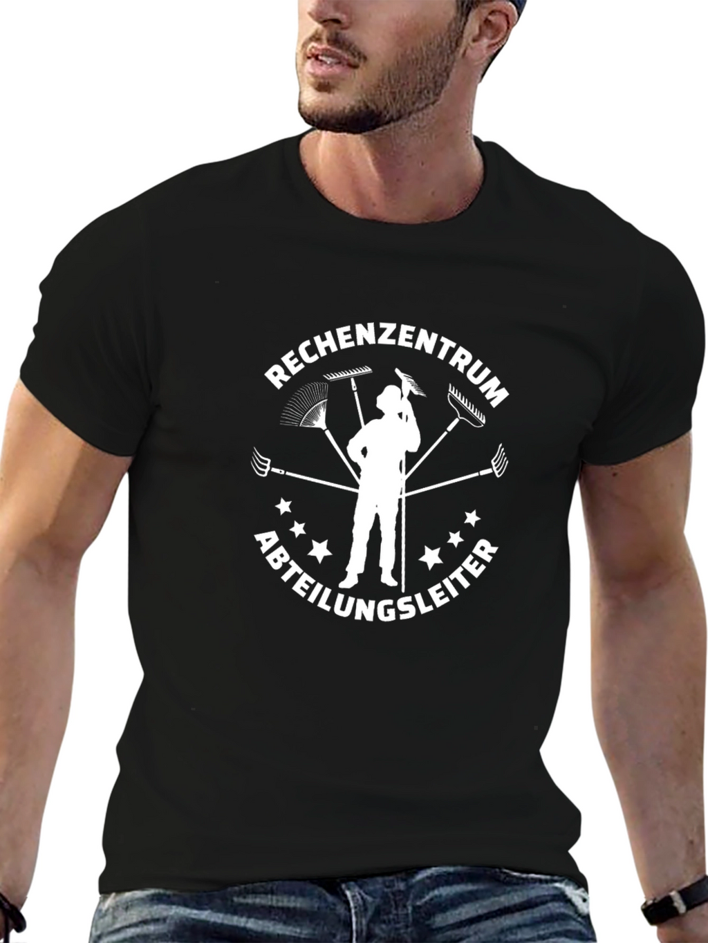 Funny Rechenzentrum Abteilungsleiter Black T-Shirt