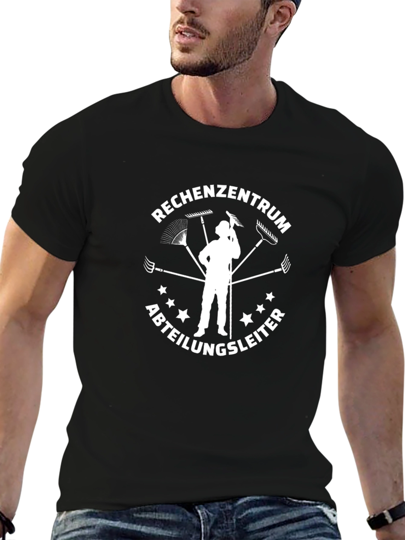 Funny Rechenzentrum Abteilungsleiter Black T-Shirt