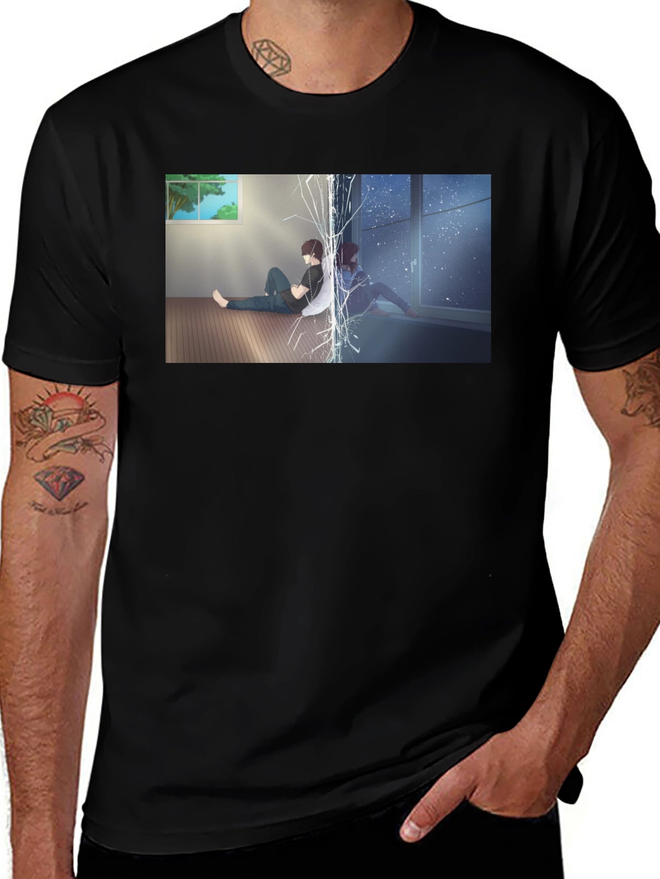 Anime Broken Separation T-Shirt