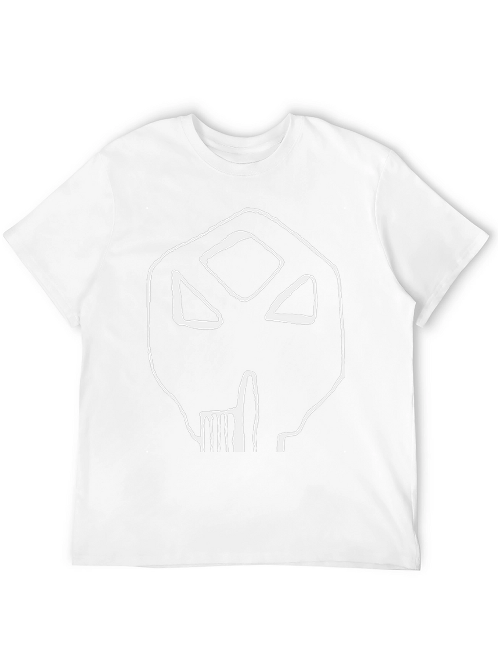 Abstract Skull Graphic Black T-Shirt
