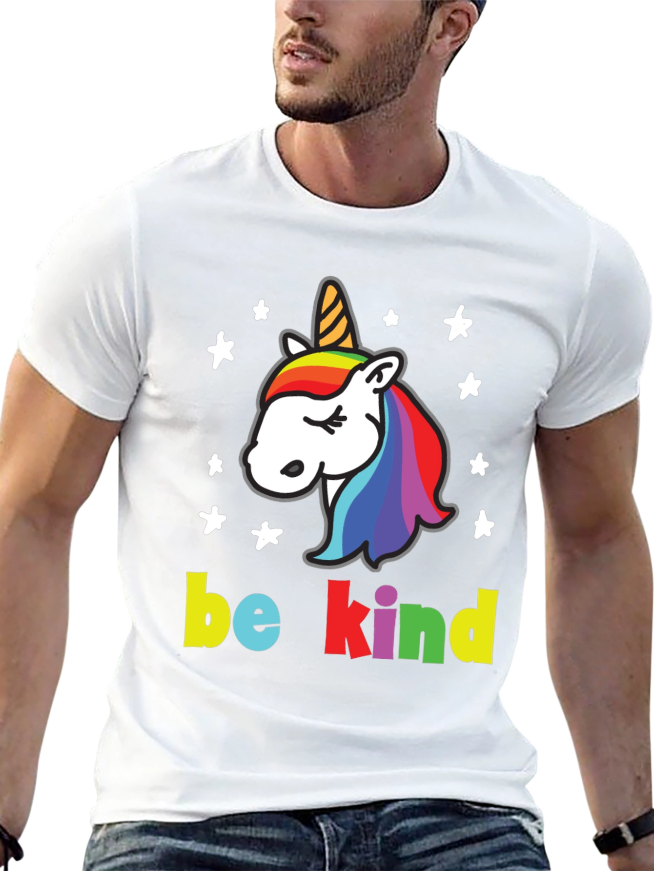 Be Kind Unicorn Graphic T-Shirt