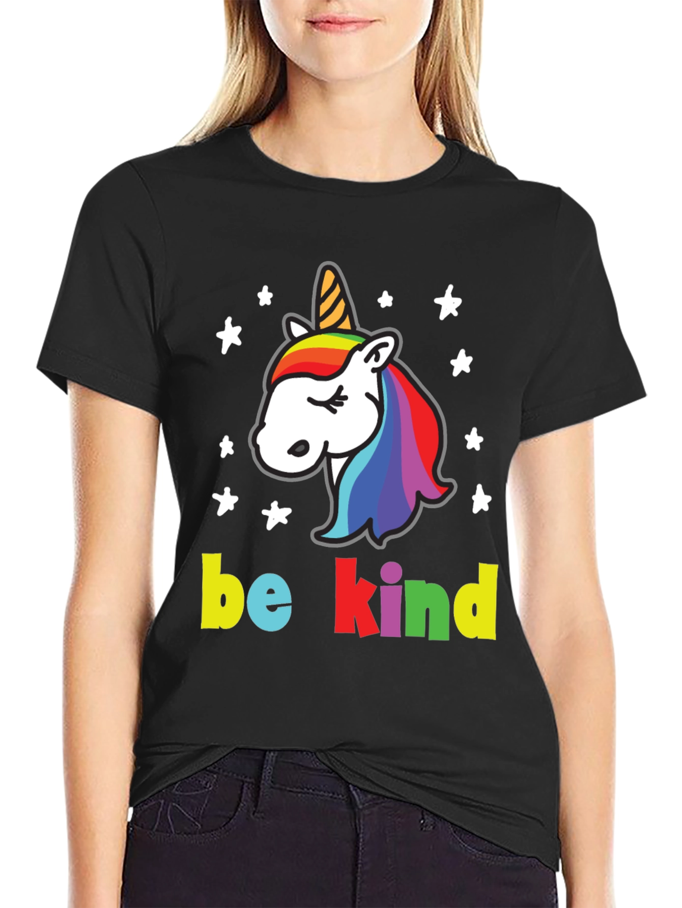 Be Kind Unicorn Graphic T-Shirt