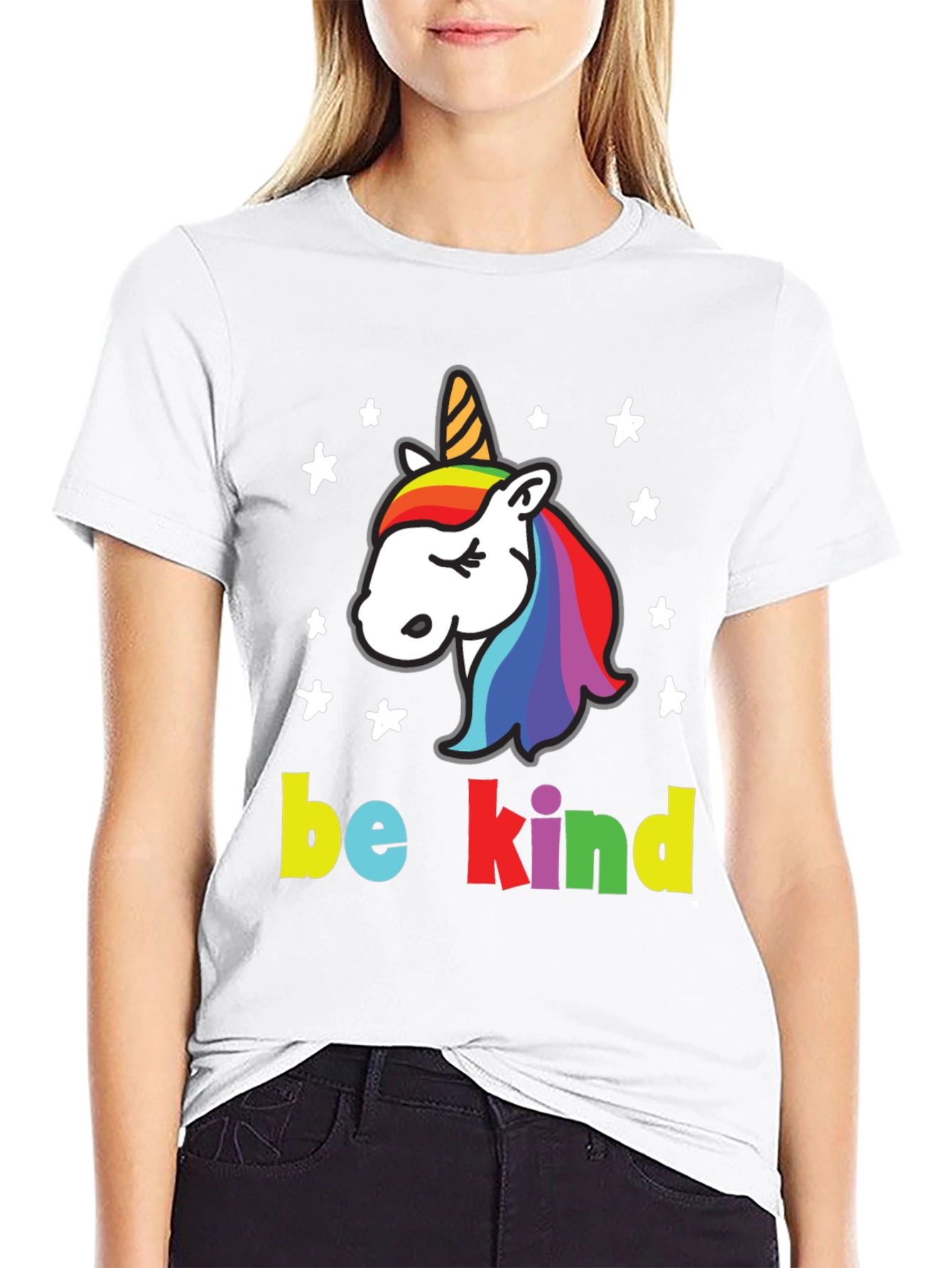 Be Kind Unicorn Graphic T-Shirt
