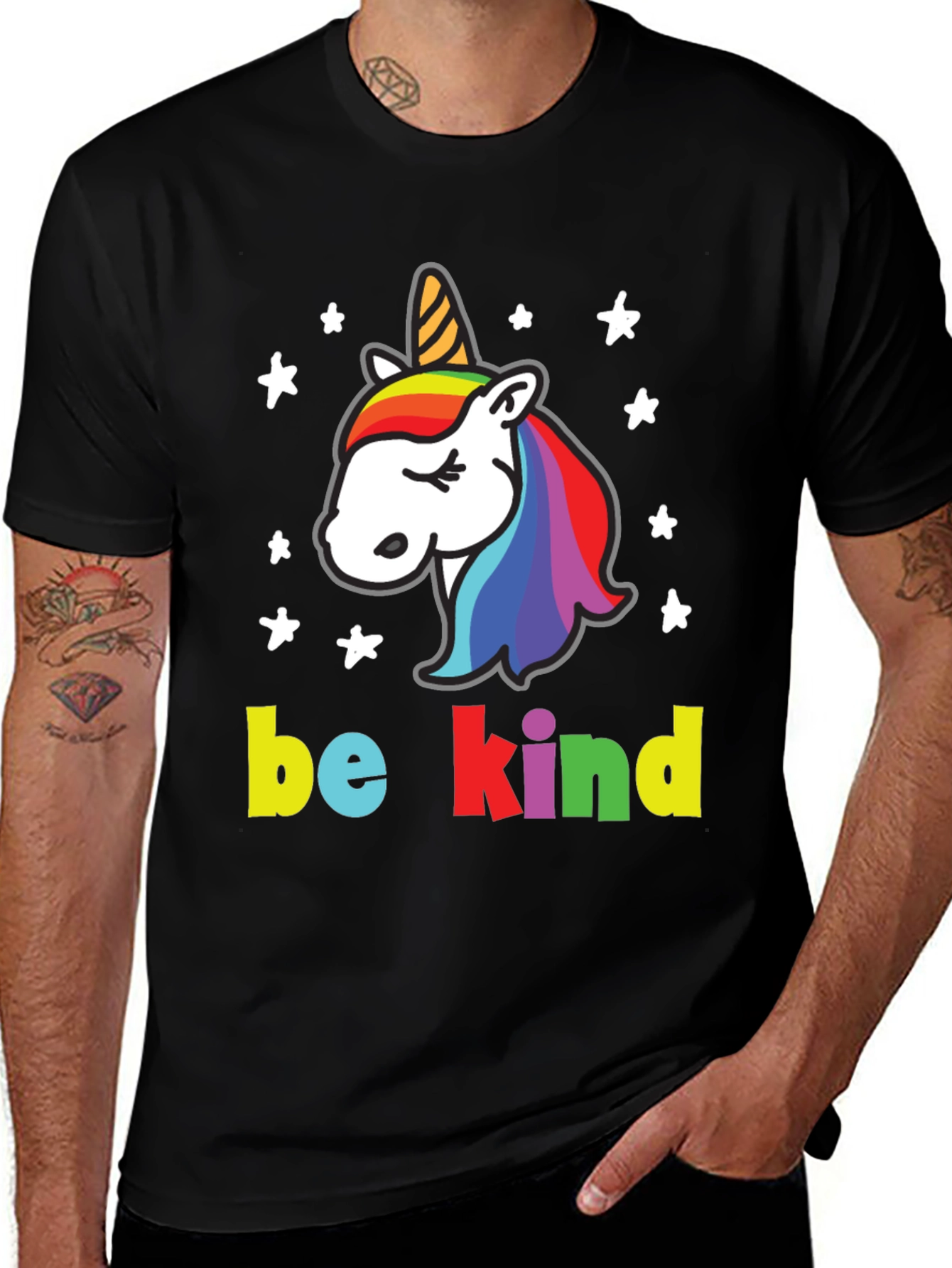 Be Kind Unicorn Graphic T-Shirt
