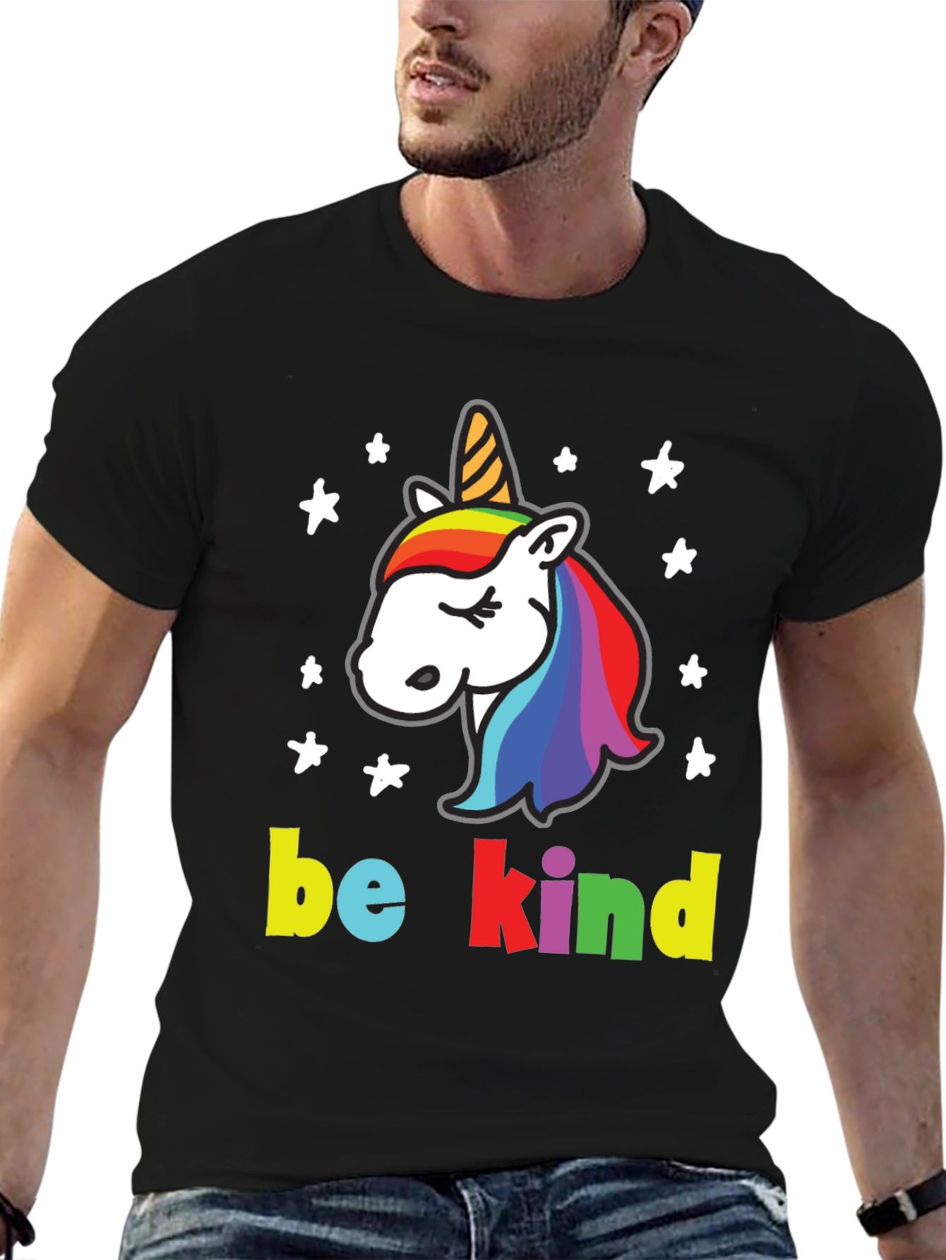 Be Kind Unicorn Graphic T-Shirt