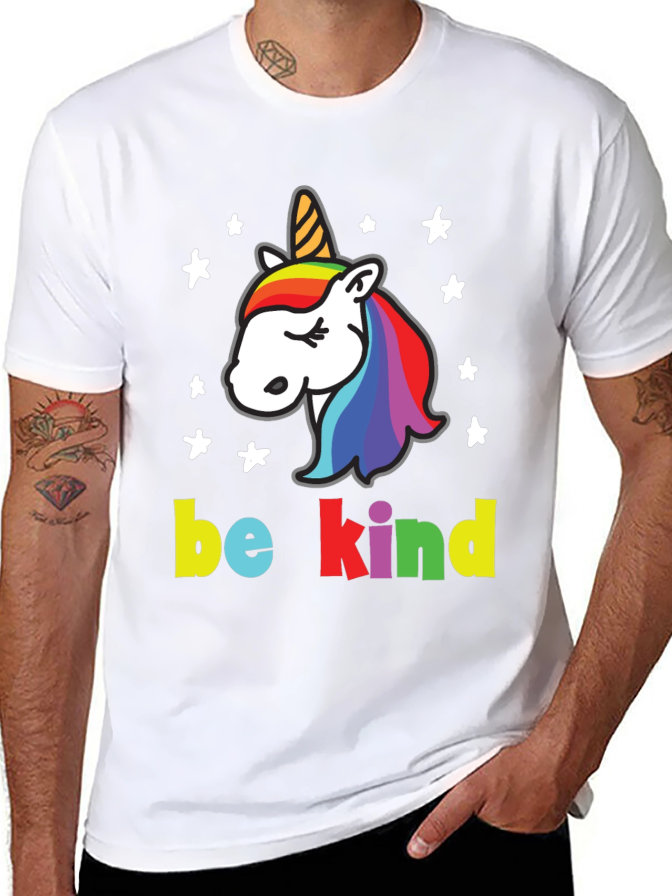 Be Kind Unicorn Graphic T-Shirt