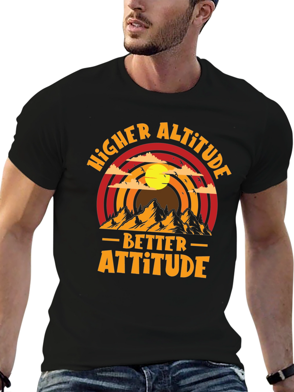 Higher Altitude Better Attitude Graphic Tee