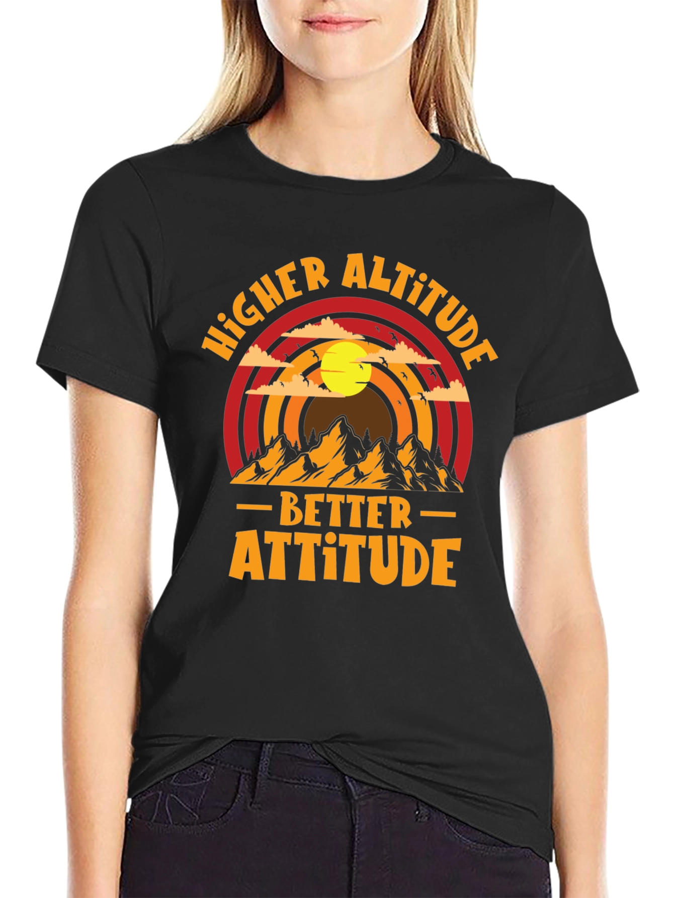 Higher Altitude Better Attitude Graphic Tee
