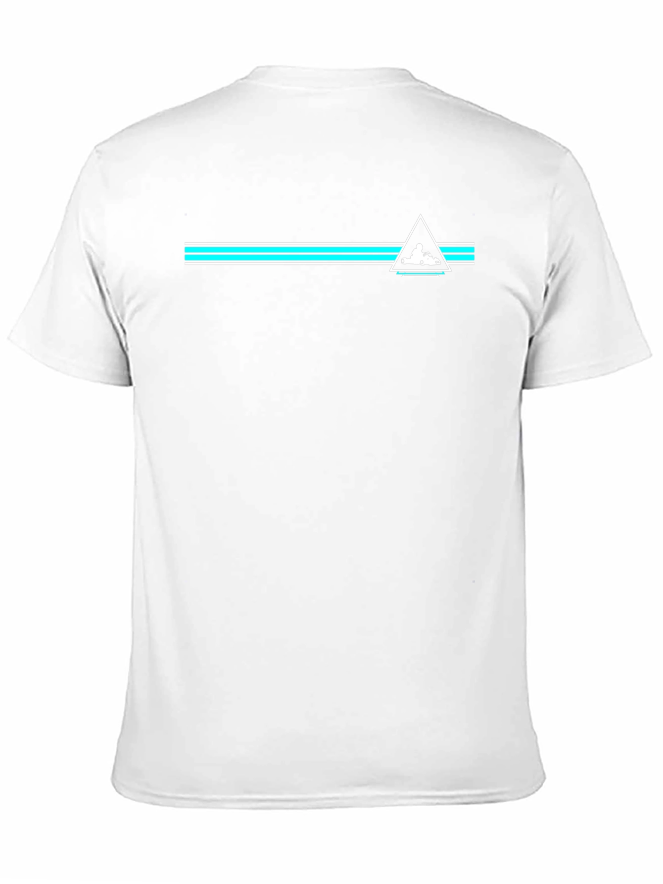 Black Tee with Retro Racing Graphic