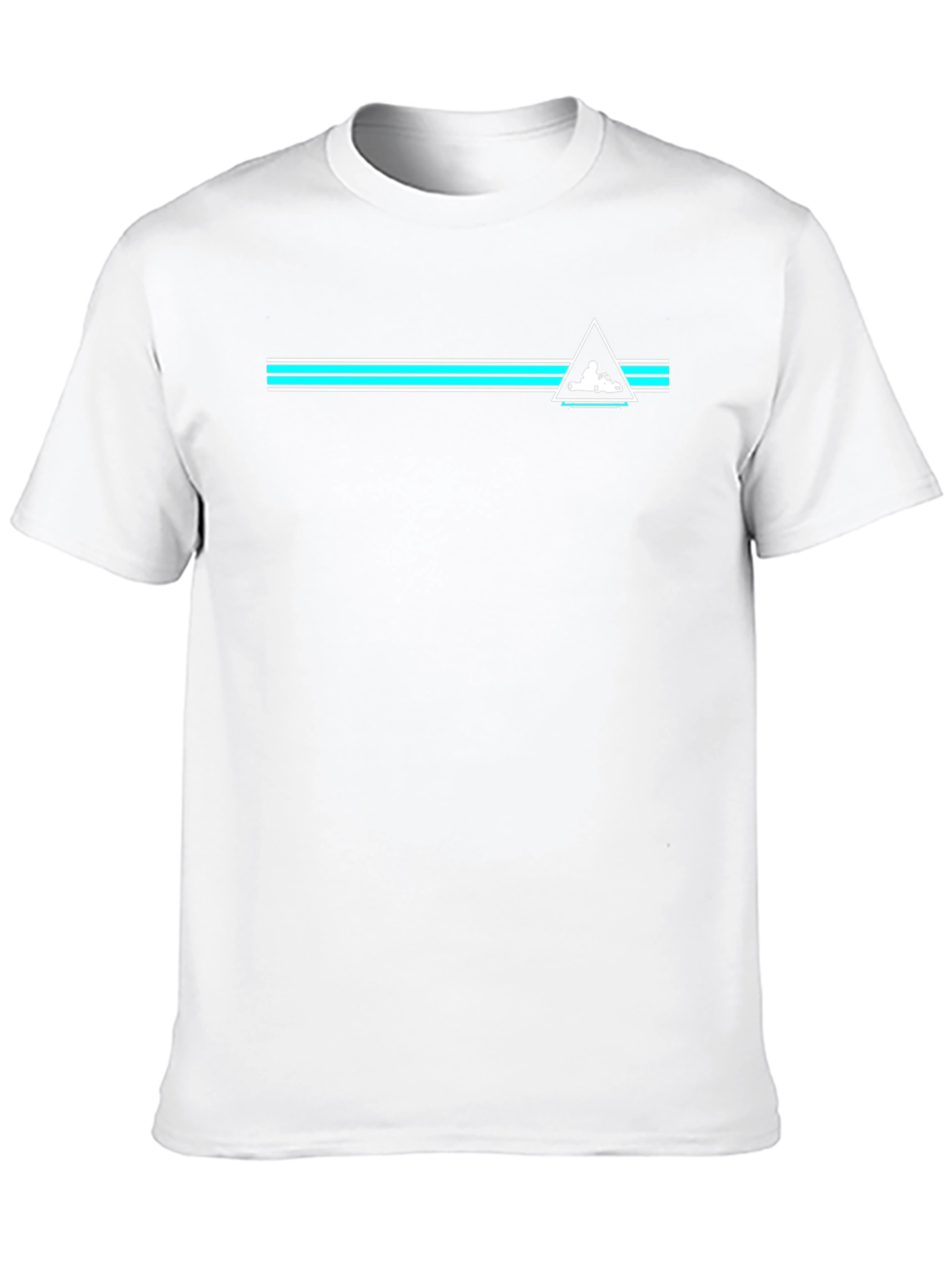 Black Tee with Retro Racing Graphic