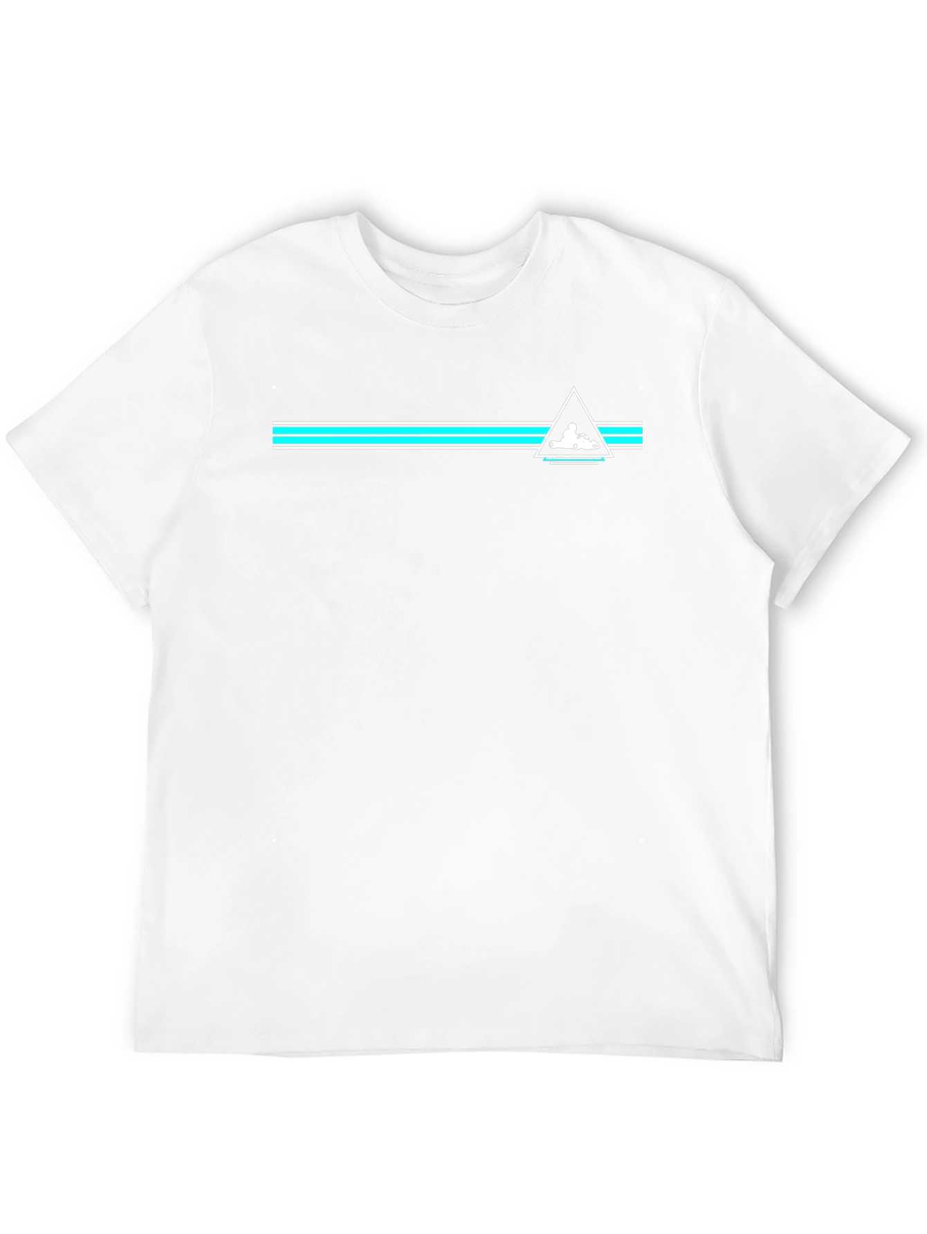 Black Tee with Retro Racing Graphic
