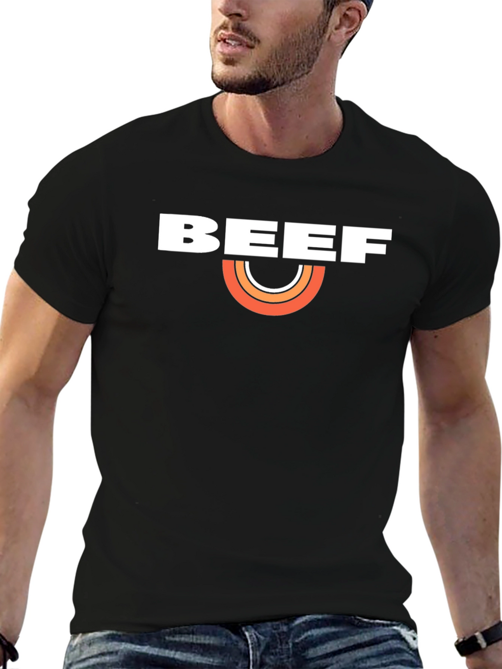 Beef Retro T-Shirt - Classic Black Tee