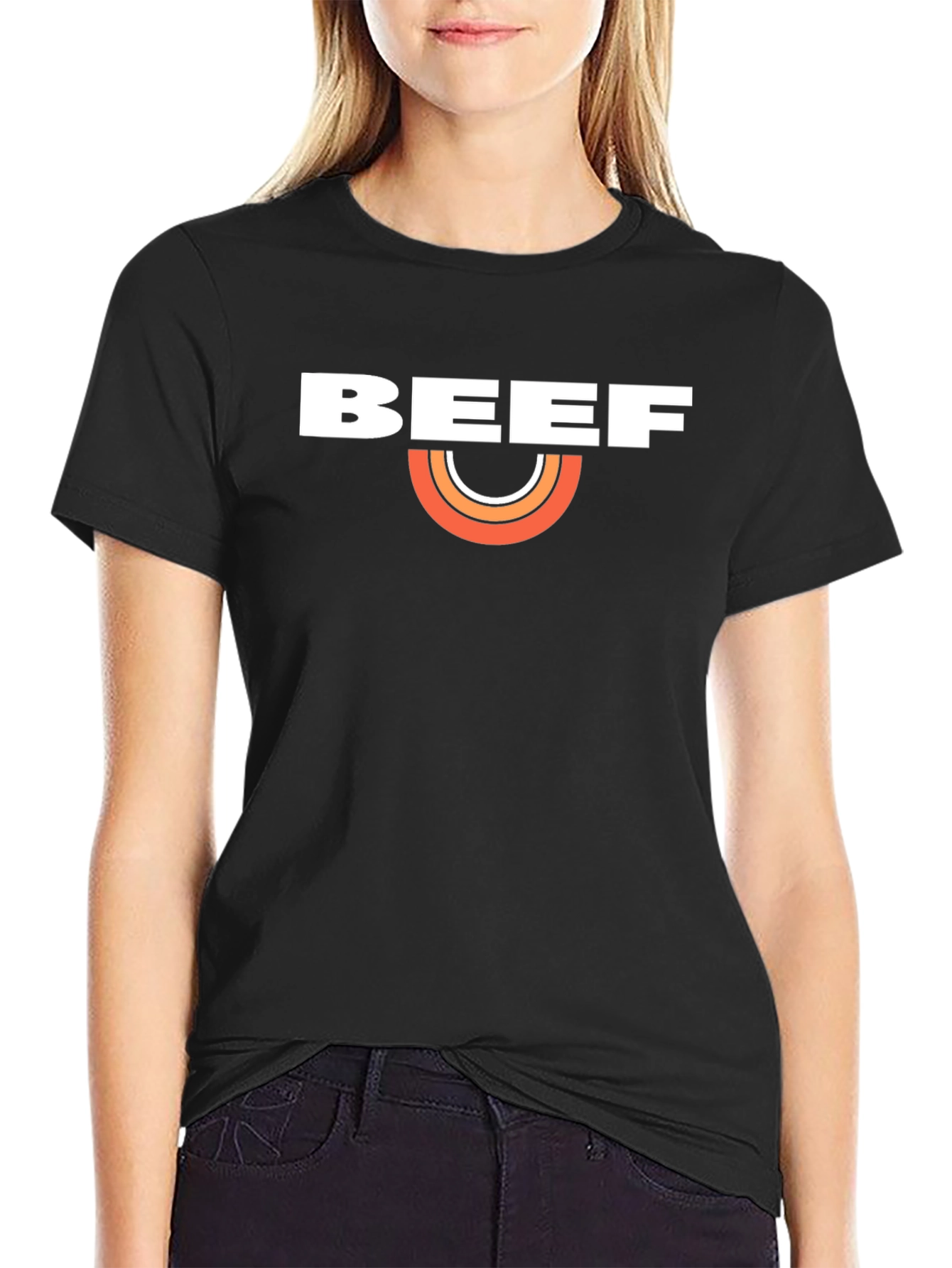 Beef Retro T-Shirt - Classic Black Tee