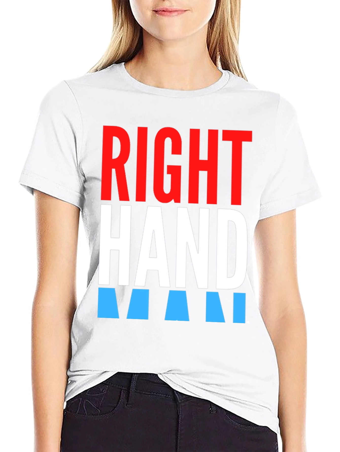 Right Hand Man Graphic Tee - Stylish Crew Neck T-Shirt