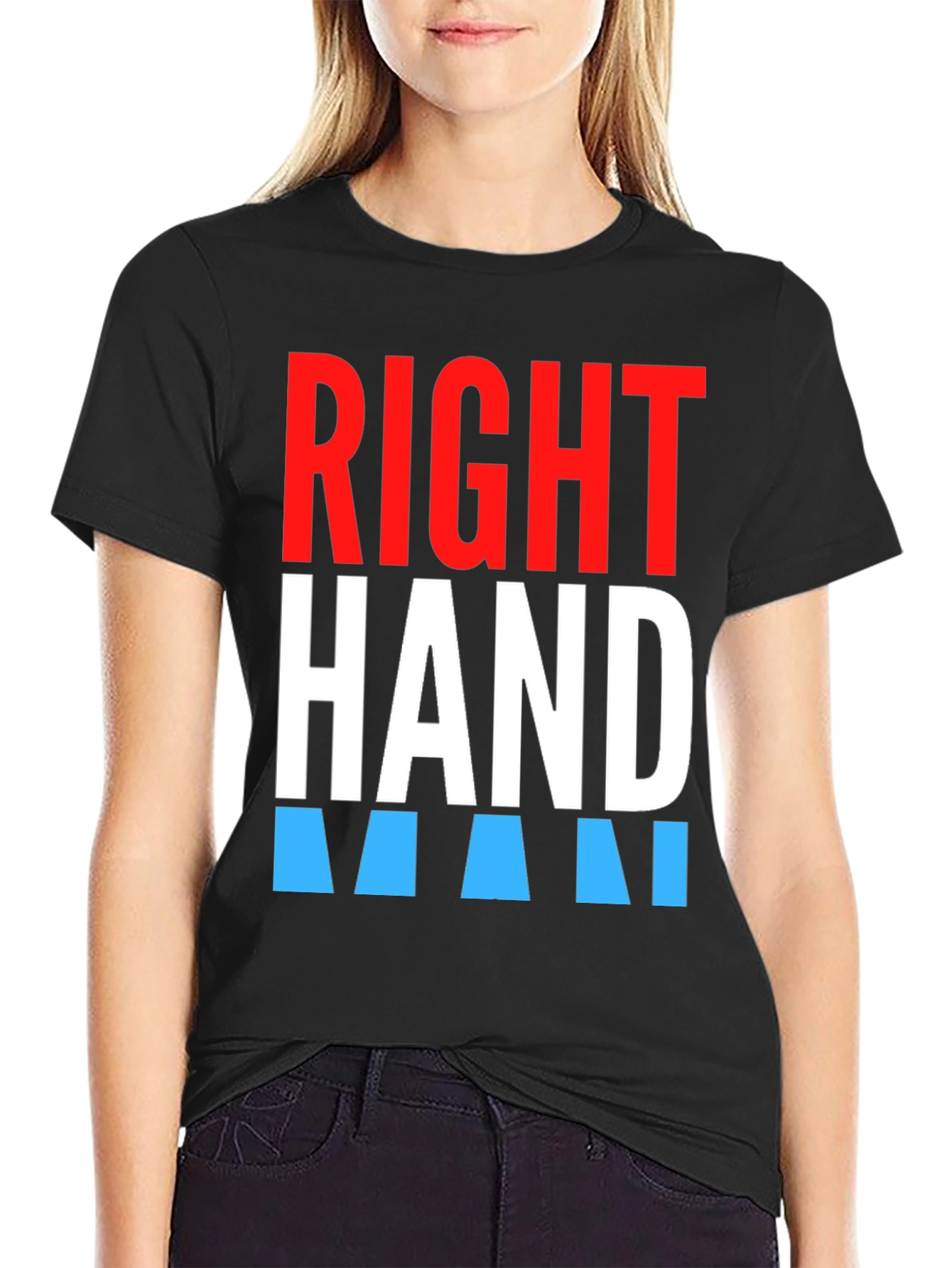 Right Hand Man Graphic Tee - Stylish Crew Neck T-Shirt