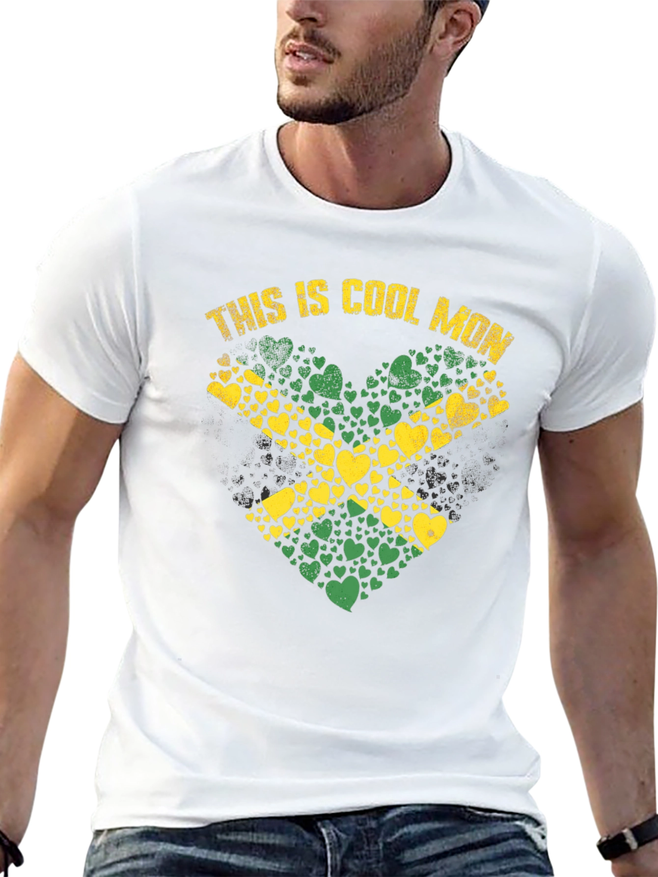 Cool Mon Jamaica Heart T-Shirt