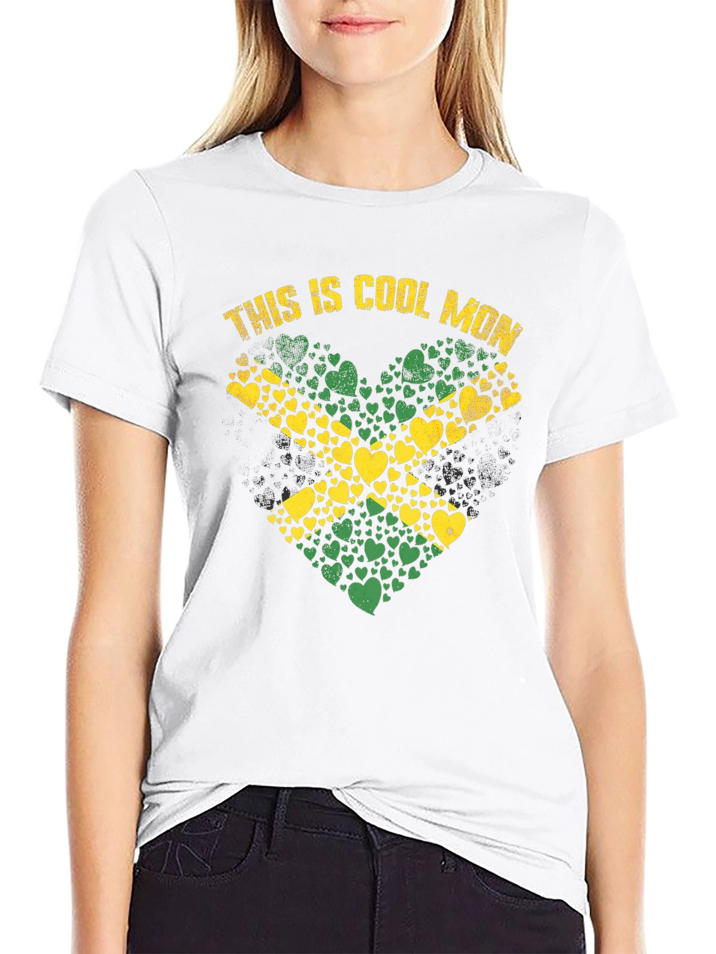 Cool Mon Jamaica Heart T-Shirt