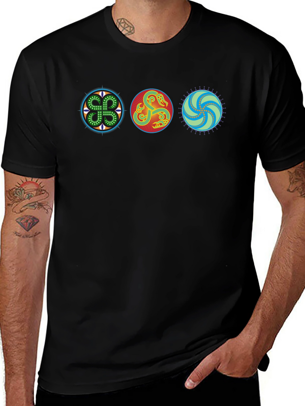 Celtic Design Black T-Shirt